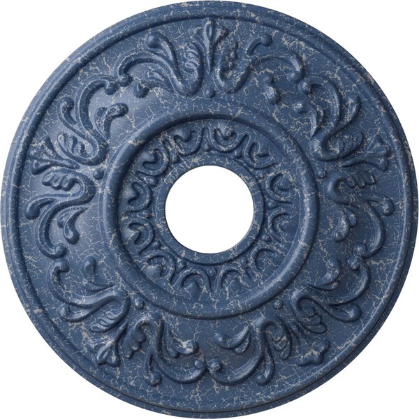 Ekena Millwork Valletta Ceiling Medallion (Fits Canopies up to 3 1/2"), 18"OD x 3 1/2"ID x 1"P, Americana Crackle CM18VLAMC - main